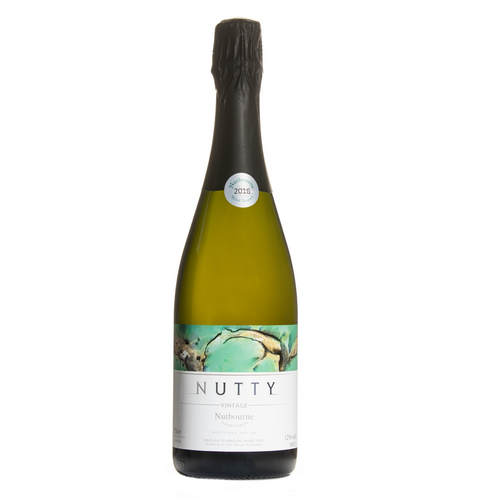 Nutty Vintage Brut Classic Method English Sparkling Wine Bottle
