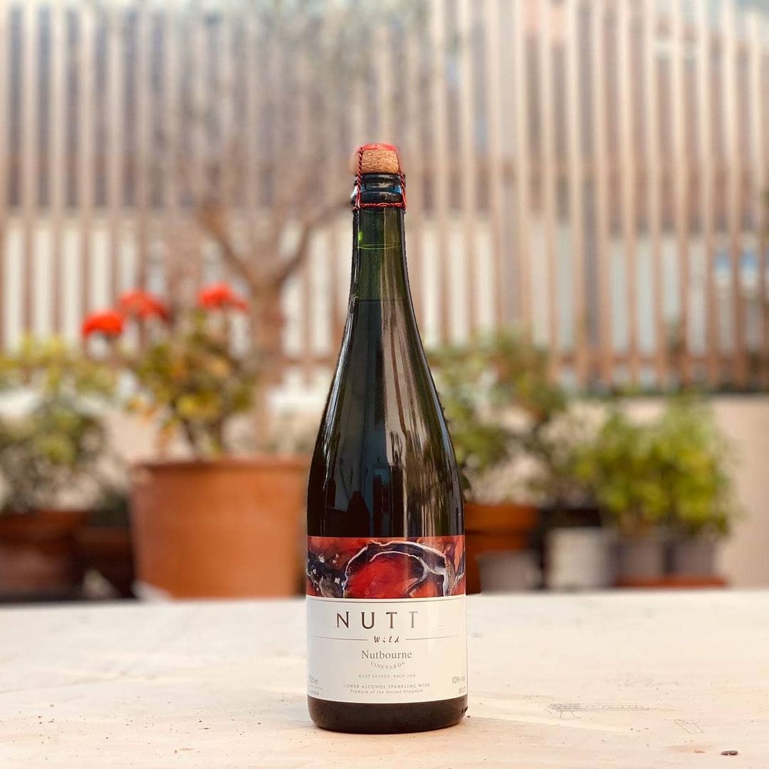 Nutbourne Nutty Wild English Sparkling Wine in Greenhouse